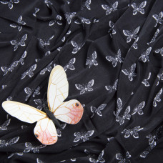 Тканина трикотаж Мадіна 200гр/м2 метелики