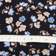 Тканина трикотаж Мадіна 200гр/м2 квітка блакитна