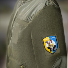 Шеврон на липучці Дівчинка Джавеліна з Миколаїв 7,5х10 см вишитий патч нашивка