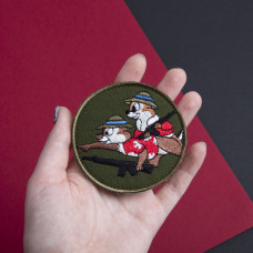 Шеврон на липучці Чіп і Дейл спішать на допомогу 8 см вишитий патч нашивка