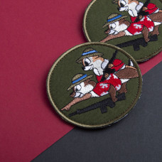 Шеврон на липучці Чіп і Дейл спішать на допомогу 8 см вишитий патч нашивка