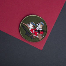 Шеврон на липучці Чіп і Дейл спішать на допомогу 8 см вишитий патч нашивка