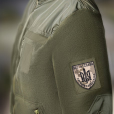 Шеврон на липучці ЧЕСТЬ І СЛАВА ХЛОПЦЯМ ЗІ СТАНІСЛАВА 8х6,8 см вишитий патч нашивка