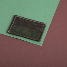 Набір шевронів 2 шт на липучці Прапор України хакі 3,5х6 см вишитий патч нашивка