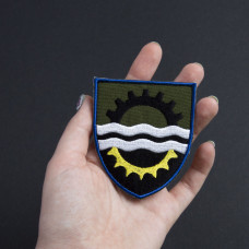 Шеврон на липучці 145 окремий ремонтно-відновлювальний полк Командування Сил логістики ВСУ 7х8 см хакі