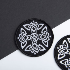 Шеврон на липучці Кельтського візерунка 8,3 см вишитий патч нашивка