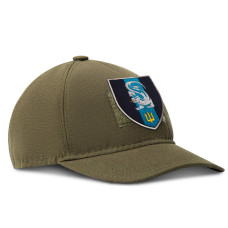 Шеврон нашивка на липучці Морська піхота 7х8 см синій вишитий патч нашивка