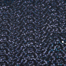 Тканина трикотаж нейлон KR-4122 з апплікацією чорно/синій