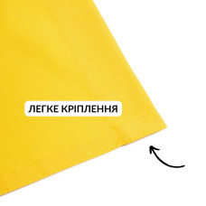 Прапор України 90х135 см з вишитим тризубом тканинний синьо-жовтий преміум якість