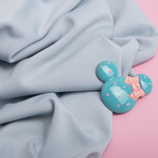 Тканина трикотаж фліс Juventus блакитний