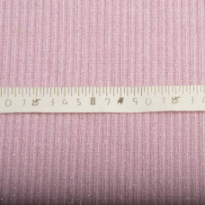 Тканина трикотаж Смуга з металіком V-1/8 ніжно рожевий