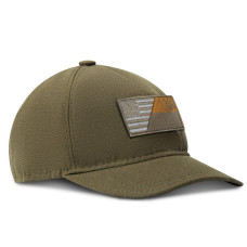 Набір шевронів 2 шт з липучкою Прапор України та США хакі 5х8 см вишитий патч нашивка Україна та Америка