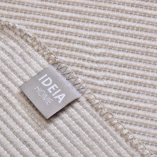 Плед покривало на ліжко Adina 180х200 см IDEIA натуральне бавовна беж