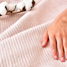 Плед покривало на ліжко Adina 180х200 см IDEIA натуральне бавовна пудра