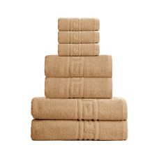 Рушник махровий 70х135 см беж щільний 380 гр/м2 натуральне бавовна банне