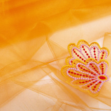 Тканина декоративна фатин Kristal No16 помаранч