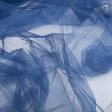 Тканина декоративна фатин Kristal №42 синій