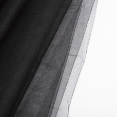 Тканина декоративна фатин Kristal №52 чорний