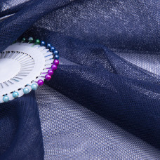 Тканина фатин 1,5 м'який №10 т/синій