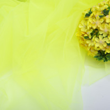 Тканина фатин євро 300 см 15 г/м2 легка декоративна для суконь, костюмів, декору V-H58 неон салат