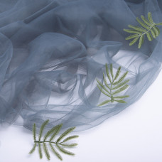 Тканина фатин 3,0 євро V-H129 сіро зелений