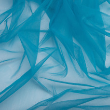 Тканина фатин євро 300 см 15 г/м2 фатин легка декоративна для суконь, костюмів, декору  V-H29 мор хвиля