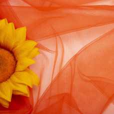 Тканина фатін євро 300 см 15 г/м2 фатин легка декоративна для суконь, костюмів, декору  V-H101 теракот