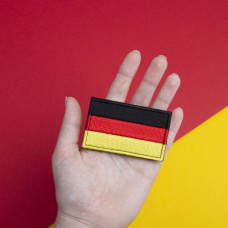 Набір шевронів 2 шт на липучці Прапор Німеччини 5х8 см ФРН вишитий патч нашивка шеврон Німеччина