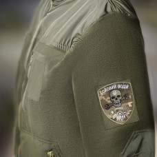 Шеврон на липучці Бойовий водій 7х9 см піксель вишитий патч нашивка