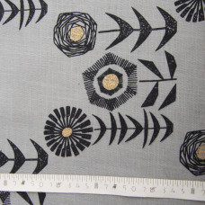 Тканина костюмна під льон із напиленням соняшник сирій