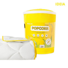 Ковдра Попкорн зимова євро 200х220 см IDEIA антиалергенна з кукурудзяним наповнювачем біла