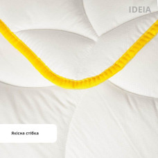 Ковдра Попкорн зимова євро 200х220 см IDEIA антиалергенна з кукурудзяним наповнювачем біла