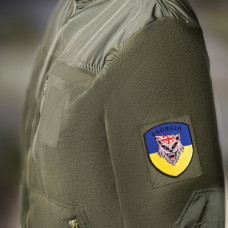 Шеврон на липучці Грузія вовк прапор України 7х9 см вишитий патч нашивка Грузіі Georgia