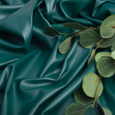 Тканина штучна шкіра на флісі темна бірюза