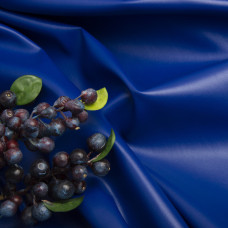 Тканина штучна шкіра на флісі індіго