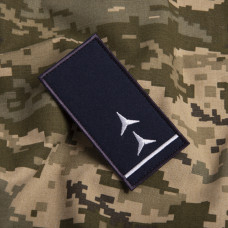 Шеврон на липучці погон звання ДСНС Старший прапорщик 5х10 см вишитий патч нашивка