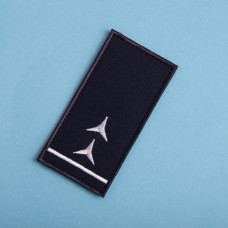 Шеврон на липучці погон звання ДСНС Старший прапорщик 5х10 см вишитий патч нашивка