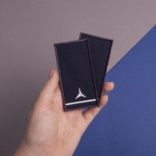 Шеврон на липучці погон звання ДСНС Старший сержант 5х10 см вишитий патч нашивка