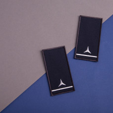 Шеврон на липучці погон звання ДСНС Старший сержант 5х10 см вишитий патч нашивка