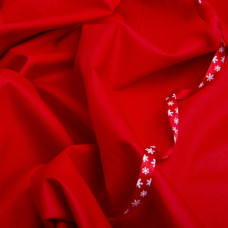 Тканина бязь ранфорс для постільної білизни 2,4 м V-26 червона