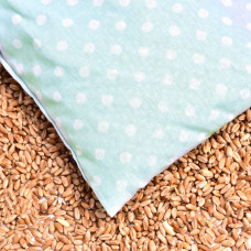 Подушка грілка з пшеницею 15x23 см IDEIA еко-продукт для зігрівання та релаксації м'ята бавовна