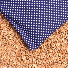 Подушка грілка з пшеницею 15x23 см IDEIA еко-продукт для зігрівання та релаксації синя бавовна