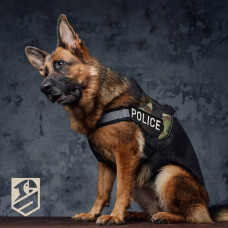 Набір шевронів 2 шт на липучці Police, Поліція 9х25 см і 4,5х12,5 см вишитий патч нашивка