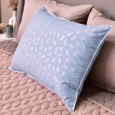 Подушка пухова 50х70 см IDEIA пух перо натуральний наповнювач тканина бавовна