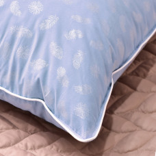 Подушка пухова 50х70 см IDEIA пух перо натуральний наповнювач тканина бавовна