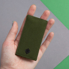 Шеврон на липучці погон звання ВСУ Хорунжий 5х10 см хакі вишитий патч нашивка