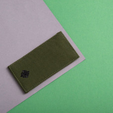 Шеврон на липучці погон звання ВСУ Хорунжий 5х10 см хакі вишитий патч нашивка