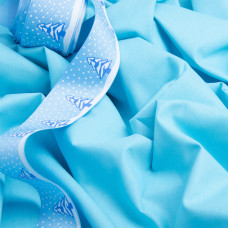 Тканина бязь ранфорс для постільної білизни 2,4 м V-34 св/бірюза