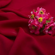 Тканина плательна Wave crep гранат