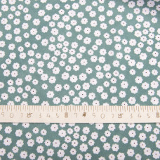 Тканина плательна Super Soft дрібноцвіт ментол